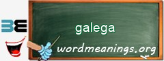 WordMeaning blackboard for galega